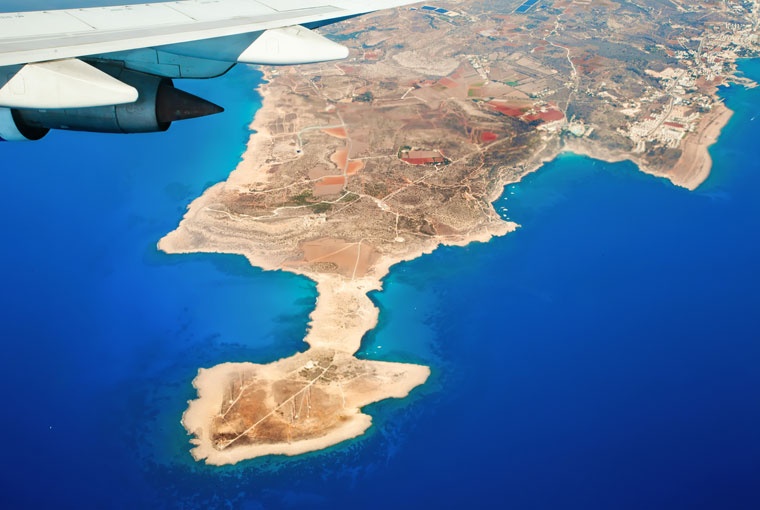 Cypr z samolotu