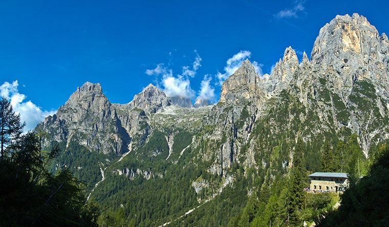 Majestatyczne Pale di San Martino, Dolomity, Włochy