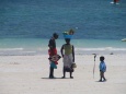 Rodzinka na plaży - Mombasa - Kenia